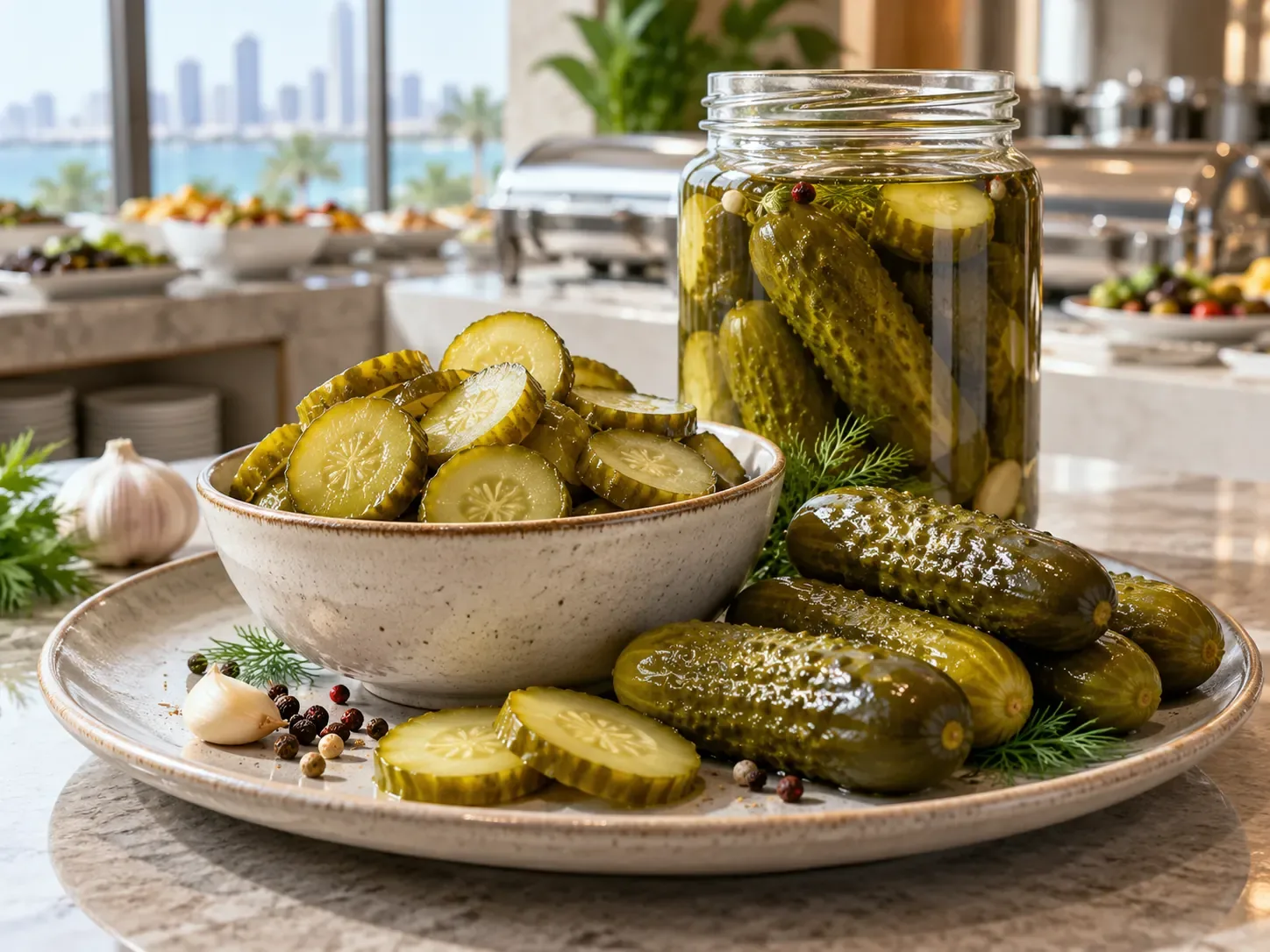 Pickled Cucumbers UAE: Hotel Buffet Portion Tests