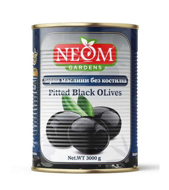 Pitted black olives 3000g